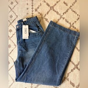 NWT Dazy Jeans size Large Wide Leg